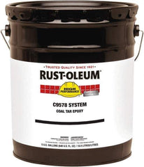 Rust-Oleum - 5 Gal Can Gloss Black Epoxy - 100 to 130 Sq Ft/Gal Coverage, 294 g/L VOC Content - Exact Industrial Supply