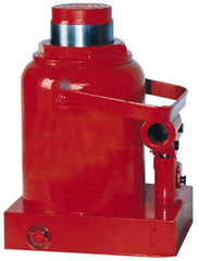 Value Collection - 30 Ton Capacity Hydraulic Hand Jack - 9-7/16" to 14-5/8" High, 5-1/8" Piston Stroke, 6-1/8" Long x 7-1/2" Wide Base - Exact Industrial Supply