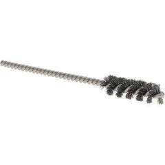 Osborn - 5/16" Diam Helical Steel Tube Brush - 0.005" Filament Diam, 1" Brush Length, 3-1/2" OAL, 1/8" Diam Shank - Exact Industrial Supply
