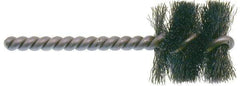 Osborn - 1" Long x 1-1/4" Diam Steel Internal Brush - Single Spiral, 3-1/2" OAL, 0.008" Wire Diam, 1/4" Shank Diam - Exact Industrial Supply