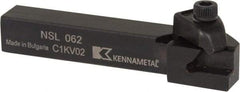 Kennametal - Internal/External Thread, Left Hand Cut, 3/8" Shank Width x 3/8" Shank Height Indexable Threading Toolholder - 2-1/2" OAL, N.2L Insert Compatibility, NS Toolholder, Series Top Notch - Exact Industrial Supply