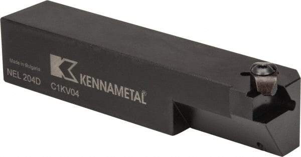 Kennametal - Internal/External Thread, Left Hand Cut, 1-1/4" Shank Width x 1-1/4" Shank Height Indexable Threading Toolholder - 6" OAL, N.4R Insert Compatibility, NE Toolholder, Series Top Notch - Exact Industrial Supply