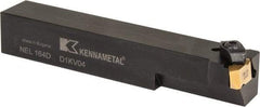 Kennametal - Internal/External Thread, Left Hand Cut, 1" Shank Width x 1" Shank Height Indexable Threading Toolholder - 6" OAL, N.4R Insert Compatibility, NE Toolholder, Series Top Notch - Exact Industrial Supply