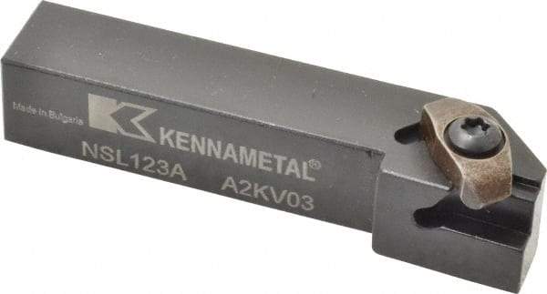 Kennametal - Internal/External Thread, Left Hand Cut, 3/4" Shank Width x 3/4" Shank Height Indexable Threading Toolholder - 4" OAL, N.3L Insert Compatibility, NS Toolholder, Series Top Notch - Exact Industrial Supply