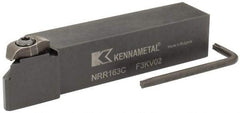 Kennametal - Internal/External Thread, Right Hand Cut, 1" Shank Width x 1" Shank Height Indexable Threading Toolholder - 5" OAL, NU 3125L Insert Compatibility, NR Toolholder, Series Top Notch - Exact Industrial Supply