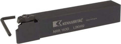 Kennametal - Internal/External Thread, Right Hand Cut, 1" Shank Width x 1" Shank Height Indexable Threading Toolholder - 6" OAL, NU 3125L Insert Compatibility, NR Toolholder, Series Top Notch - Exact Industrial Supply