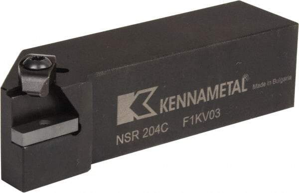 Kennametal - Internal/External Thread, Right Hand Cut, 1-1/4" Shank Width x 1-1/4" Shank Height Indexable Threading Toolholder - 5" OAL, N.4R Insert Compatibility, NS Toolholder, Series Top Notch - Exact Industrial Supply