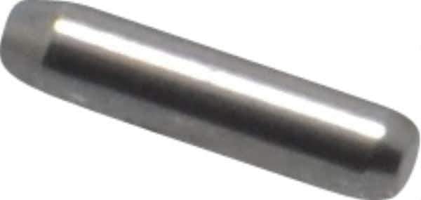 Made in USA - 1/16" Diam x 1/4" Pin Length 416 Stainless Steel Precision Dowel Pin - Passivated Finish, C 36-42 Hardness, 2 Beveled End - Exact Industrial Supply