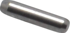 Made in USA - 1/16" Diam x 1/4" Pin Length 416 Stainless Steel Precision Dowel Pin - Passivated Finish, C 36-42 Hardness, 2 Beveled End - Exact Industrial Supply