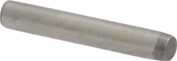 Made in USA - 1/16" Diam x 3/8" Pin Length 416 Stainless Steel Precision Dowel Pin - Passivated Finish, C 36-42 Hardness, 2 Beveled End - Exact Industrial Supply