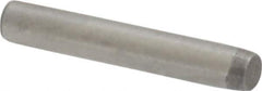 Made in USA - 1/16" Diam x 3/8" Pin Length 416 Stainless Steel Precision Dowel Pin - Passivated Finish, C 36-42 Hardness, 2 Beveled End - Exact Industrial Supply