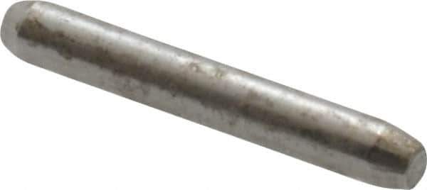 Made in USA - 1/16" Diam x 7/16" Pin Length 416 Stainless Steel Precision Dowel Pin - Passivated Finish, C 36-42 Hardness, 2 Beveled End - Exact Industrial Supply