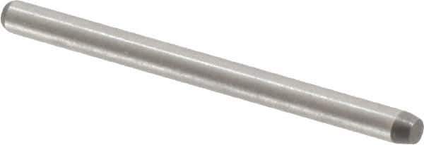 Made in USA - 1/16" Diam x 7/8" Pin Length 416 Stainless Steel Precision Dowel Pin - Passivated Finish, C 36-42 Hardness, 2 Beveled End - Exact Industrial Supply