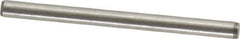 Made in USA - 3/32" Diam x 1-1/4" Pin Length 416 Stainless Steel Precision Dowel Pin - Passivated Finish, C 36-42 Hardness, 2 Beveled End - Exact Industrial Supply