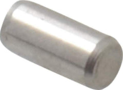 Made in USA - 3/32" Diam x 3/16" Pin Length 416 Stainless Steel Precision Dowel Pin - Passivated Finish, C 36-42 Hardness, 2 Beveled End - Exact Industrial Supply