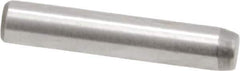 Made in USA - 3/32" Diam x 1/2" Pin Length 416 Stainless Steel Precision Dowel Pin - Passivated Finish, C 36-42 Hardness, 2 Beveled End - Exact Industrial Supply