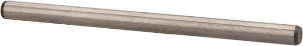 Made in USA - 1/8" Diam x 2" Pin Length 416 Stainless Steel Precision Dowel Pin - Passivated Finish, C 36-42 Hardness, 2 Beveled End - Exact Industrial Supply