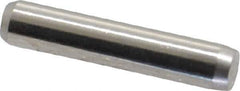 Made in USA - 1/8" Diam x 5/8" Pin Length 416 Stainless Steel Precision Dowel Pin - Passivated Finish, C 36-42 Hardness, 2 Beveled End - Exact Industrial Supply