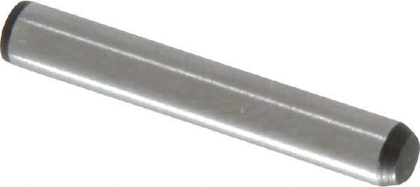 Made in USA - 5/32" Diam x 1" Pin Length 416 Stainless Steel Precision Dowel Pin - Passivated Finish, C 36-42 Hardness, 2 Beveled End - Exact Industrial Supply