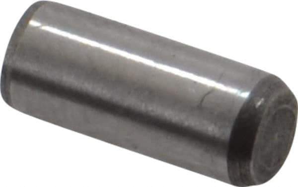 Made in USA - 5/32" Diam x 3/8" Pin Length 416 Stainless Steel Precision Dowel Pin - Passivated Finish, C 36-42 Hardness, 2 Beveled End - Exact Industrial Supply