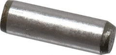 Made in USA - 5/32" Diam x 1/2" Pin Length 416 Stainless Steel Precision Dowel Pin - Passivated Finish, C 36-42 Hardness, 2 Beveled End - Exact Industrial Supply