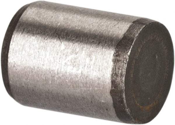 Made in USA - 3/16" Diam x 1/4" Pin Length 416 Stainless Steel Precision Dowel Pin - Passivated Finish, C 36-42 Hardness, 2 Beveled End - Exact Industrial Supply