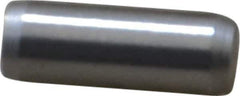 Made in USA - 3/16" Diam x 1/2" Pin Length 416 Stainless Steel Precision Dowel Pin - Passivated Finish, C 36-42 Hardness, 2 Beveled End - Exact Industrial Supply