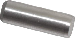 Made in USA - 3/16" Diam x 9/16" Pin Length 416 Stainless Steel Precision Dowel Pin - Passivated Finish, C 36-42 Hardness, 2 Beveled End - Exact Industrial Supply