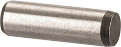 Made in USA - 3/16" Diam x 5/8" Pin Length 416 Stainless Steel Precision Dowel Pin - Passivated Finish, C 36-42 Hardness, 2 Beveled End - Exact Industrial Supply