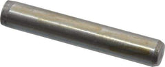 Made in USA - 1/4" Diam x 1-1/2" Pin Length 416 Stainless Steel Precision Dowel Pin - Passivated Finish, C 36-42 Hardness, 2 Beveled End - Exact Industrial Supply