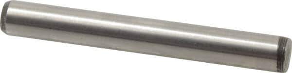 Made in USA - 1/4" Diam x 2" Pin Length 416 Stainless Steel Precision Dowel Pin - Passivated Finish, C 36-42 Hardness, 2 Beveled End - Exact Industrial Supply