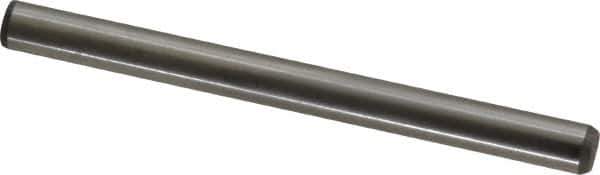 Made in USA - 1/4" Diam x 3" Pin Length 416 Stainless Steel Precision Dowel Pin - Passivated Finish, C 36-42 Hardness, 2 Beveled End - Exact Industrial Supply