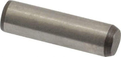 Made in USA - 1/4" Diam x 7/8" Pin Length 416 Stainless Steel Precision Dowel Pin - Passivated Finish, C 36-42 Hardness, 2 Beveled End - Exact Industrial Supply