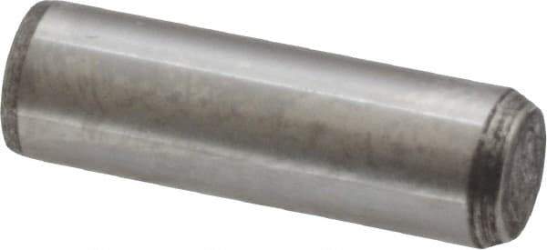 Made in USA - 5/16" Diam x 1" Pin Length 416 Stainless Steel Precision Dowel Pin - Passivated Finish, C 36-42 Hardness, 2 Beveled End - Exact Industrial Supply