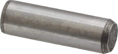 Made in USA - 5/16" Diam x 1" Pin Length 416 Stainless Steel Precision Dowel Pin - Passivated Finish, C 36-42 Hardness, 2 Beveled End - Exact Industrial Supply