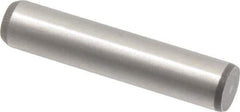 Made in USA - 5/16" Diam x 1-1/2" Pin Length 416 Stainless Steel Precision Dowel Pin - Passivated Finish, C 36-42 Hardness, 2 Beveled End - Exact Industrial Supply
