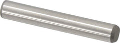 Made in USA - 5/16" Diam x 2" Pin Length 416 Stainless Steel Precision Dowel Pin - Passivated Finish, C 36-42 Hardness, 2 Beveled End - Exact Industrial Supply
