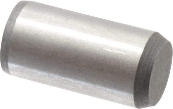 Made in USA - 5/16" Diam x 5/8" Pin Length 416 Stainless Steel Precision Dowel Pin - Passivated Finish, C 36-42 Hardness, 2 Beveled End - Exact Industrial Supply