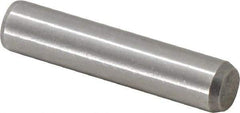 Made in USA - 3/8" Diam x 1-3/4" Pin Length 416 Stainless Steel Precision Dowel Pin - Passivated Finish, C 36-42 Hardness, 2 Beveled End - Exact Industrial Supply
