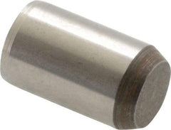 Made in USA - 3/8" Diam x 5/8" Pin Length 416 Stainless Steel Precision Dowel Pin - Passivated Finish, C 36-42 Hardness, 2 Beveled End - Exact Industrial Supply
