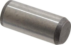 Made in USA - 3/8" Diam x 7/8" Pin Length 416 Stainless Steel Precision Dowel Pin - Passivated Finish, C 36-42 Hardness, 2 Beveled End - Exact Industrial Supply