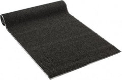 PRO-SAFE - 8 Ft. Long x 4 Ft. Wide, Poly Blended Carpet Surface, Ribbed Entrance Matting - 5/16 Inch Thick, Indoor, Medium Traffic, Vinyl, Black - Exact Industrial Supply