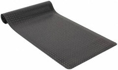 PRO-SAFE - 10' Long x 3' Wide, Dry Environment, Anti-Fatigue Matting - Black, Vinyl with Vinyl Sponge Base, Beveled on 4 Sides - Exact Industrial Supply