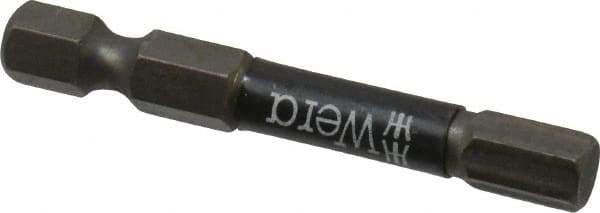 Wera - 6mm Hex Screwdriver Bit - 1/4" Drive, 2" OAL - Exact Industrial Supply