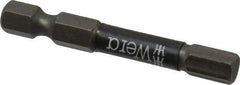 Wera - 6mm Hex Screwdriver Bit - 1/4" Drive, 2" OAL - Exact Industrial Supply