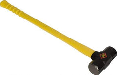 NUPLA - 10 Lb Head, Sledge Hammer - Steel Head, 2-1/2" Face Diam, Fiberglass Handle - Exact Industrial Supply