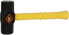 NUPLA - 10 Lb Head, 16" Long Sledge Hammer - Steel Head, 2-1/2" Face Diam, Fiberglass Handle - Exact Industrial Supply