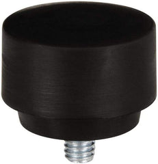 NUPLA - 1-1/2" Face Diam, Grade Hard, Black Hammer Tip/Face - Plastic - Exact Industrial Supply