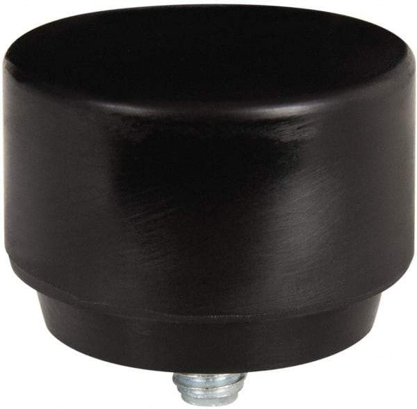 NUPLA - 2" Face Diam, Grade Hard, Black Hammer Tip/Face - Plastic - Exact Industrial Supply