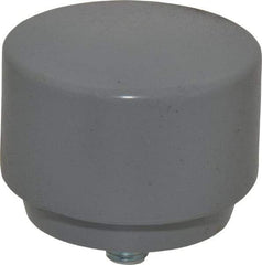 NUPLA - 2" Face Diam, Grade Extra Soft, Gray Soft Face Hammer Tip - Plastic - Exact Industrial Supply